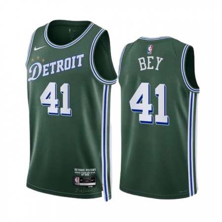 Män Detroit Pistons Tröja Saddiq Bey 41 Nike 2022-23 City Edition Grön Swingman Män Detroit Pistons Tröja Saddiq Bey 41 Nike 2022-23 City Edition Grön Swingman